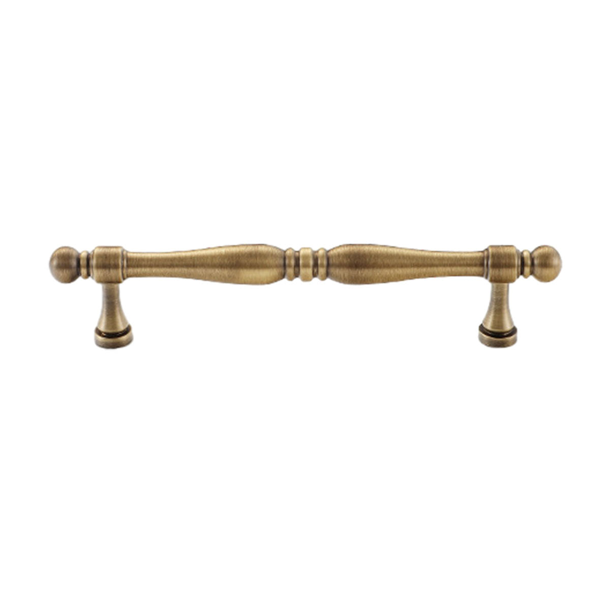 Solid Copper Cabinet Handle in Vintage Brushed Finish