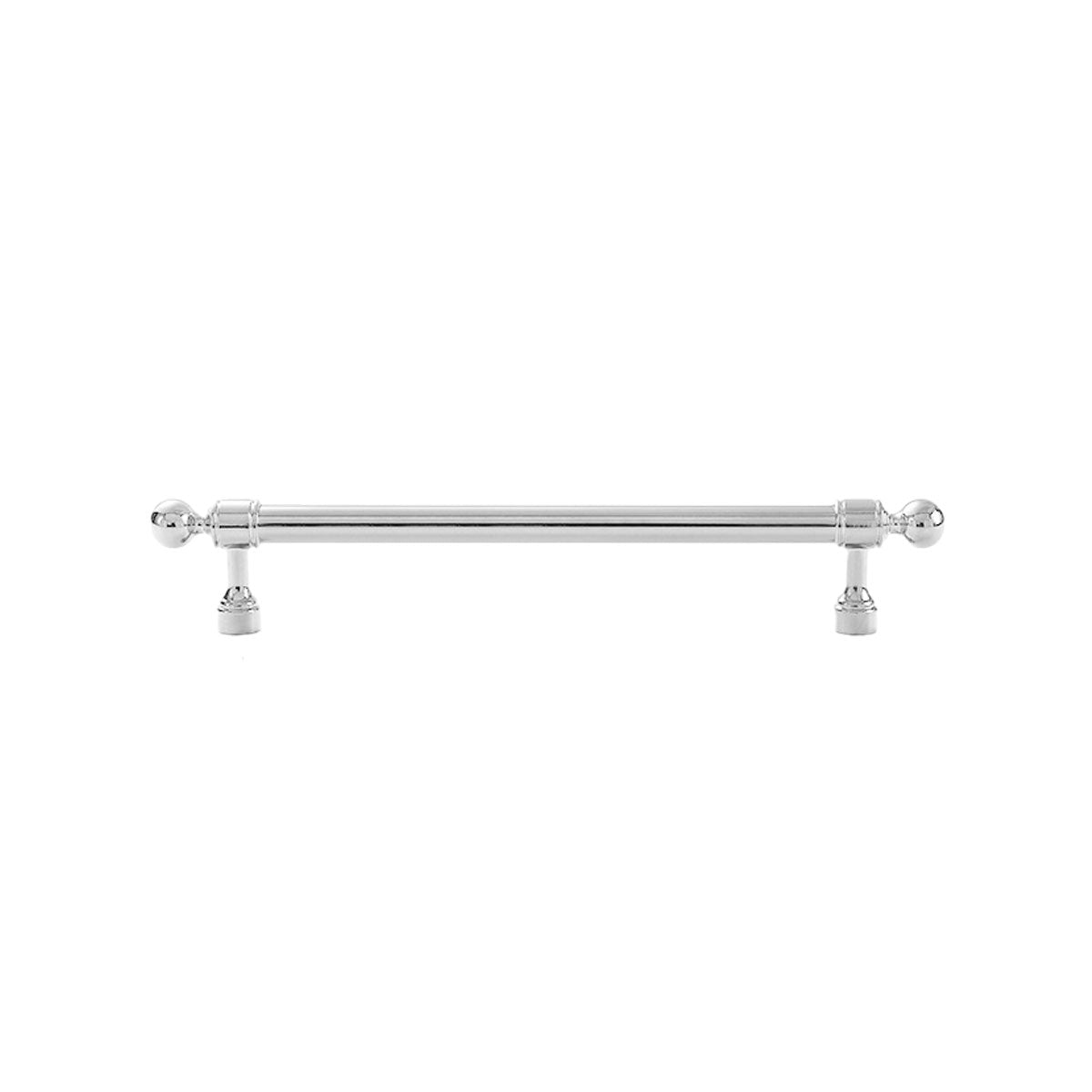 Silver Metal Cabinet Handle with Round Ball End, Polished