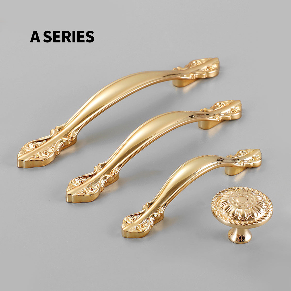 Brass Cabinet Handle Golden Finish A and C Series