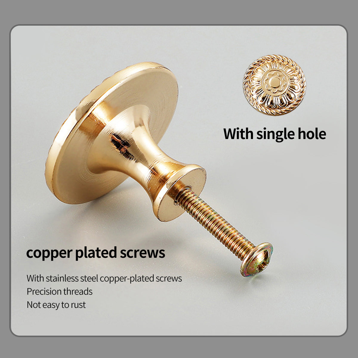 Brass Cabinet Handle Golden Finish A and C Series