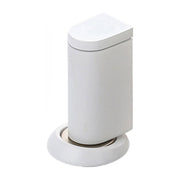 White Zinc Alloy Magnetic Stoppers Floor Mount Adjustable Height