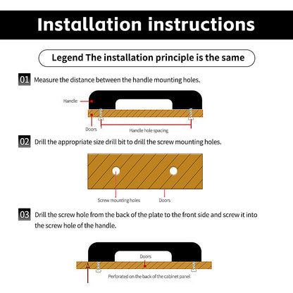 Copper Cabinet Handles with Textured Anti-Slip Grip