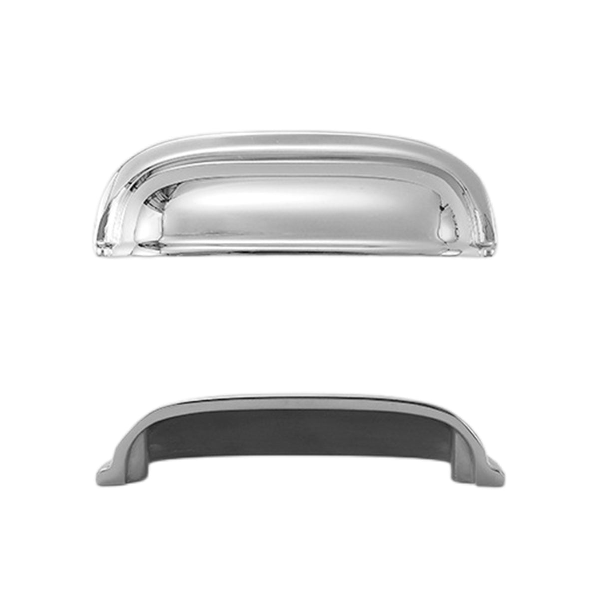 Bright Chrome Brass Cupboard & Cabinet Door Pull Handle 93mm