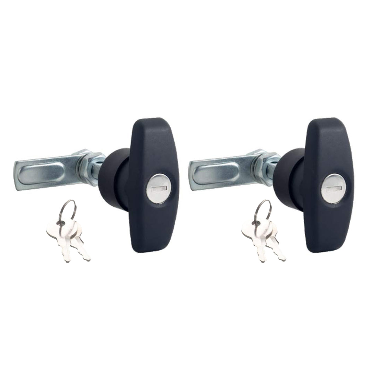 Black Galvanized Steel PA Cabinet Door Lock Latches