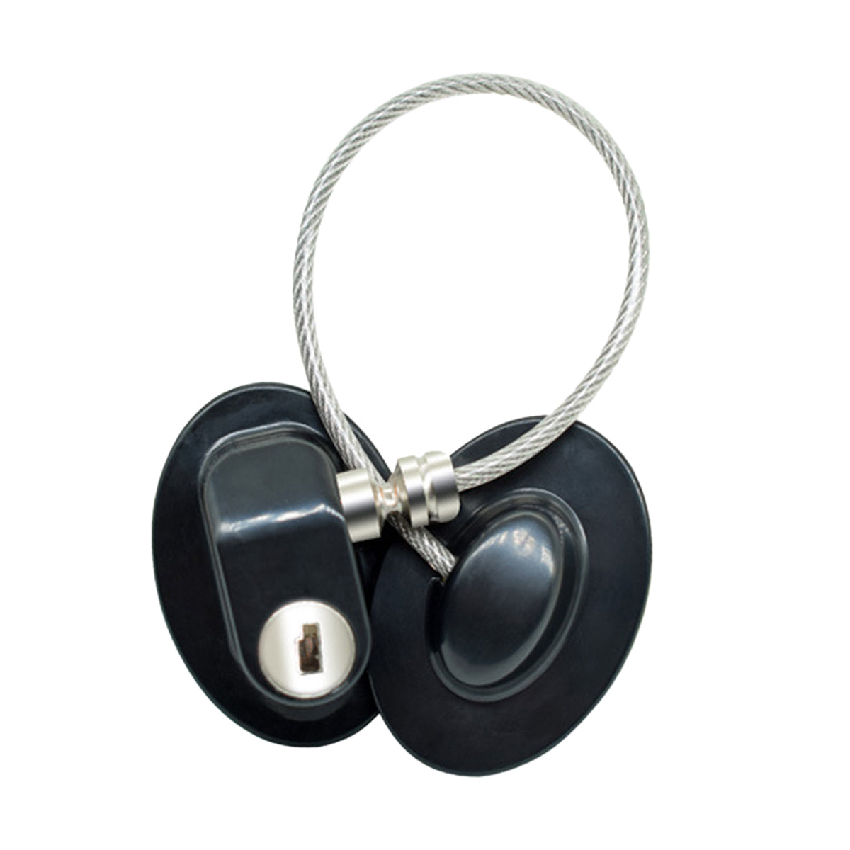Black/White Self-Adhesive 304 Stainless Steel ABS Child Safety Lock