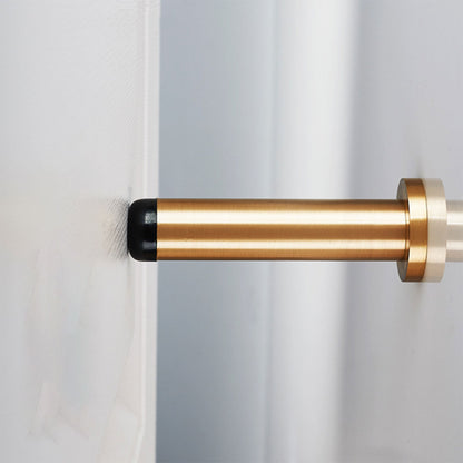 Brass Bathroom Door Stopper Wall-Mount with Rubber Tip