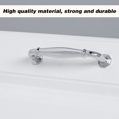 Zinc Alloy Cabinet Handle with Bright Silver Finish