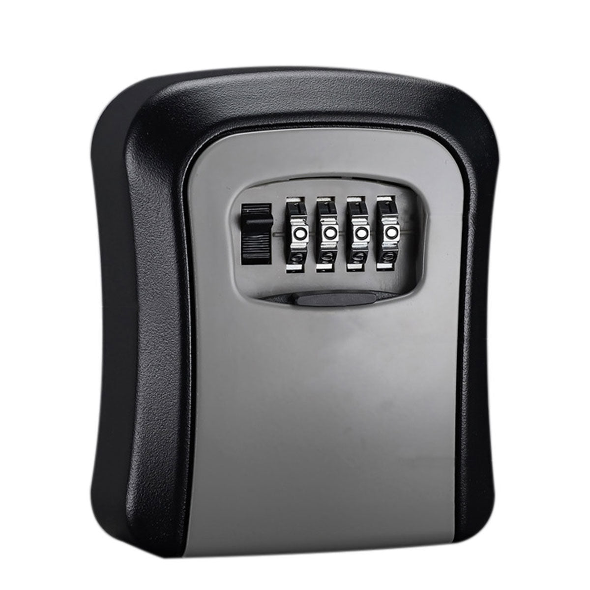 Black and Grey Weather-Resistant Steel Combination Key Box