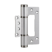 Silver Aluminum Hirline/Flush Door Hinges Auto Close 132mm x 64.5mm