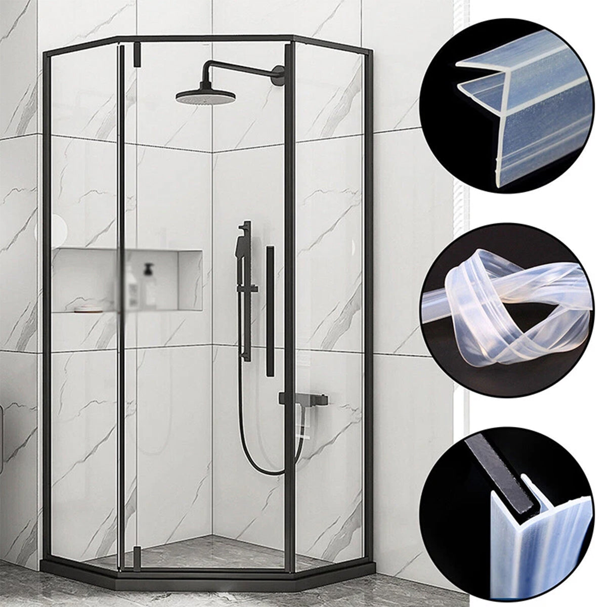 Transparent Silicone Glass Door Window Sealing Strip