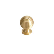 25×34mm Round Ball Cupboard & Cabinet Knob with Single-Hole Mount