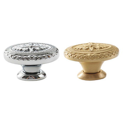 Oval Retro Cabinet Handle Zinc Alloy with Classic Design