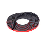 Black Self-Adhesive Silicone Door Window Sealing Strip 6m