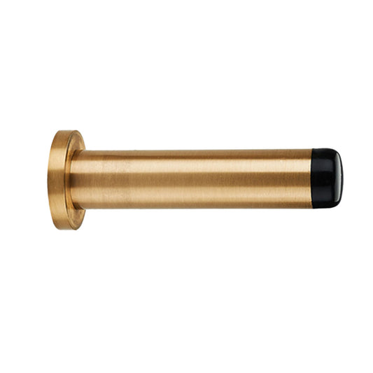 Brass Bathroom Door Stopper Wall-Mount with Rubber Tip