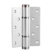 Silver Aluminum Hirline/Flush Door Hinges Auto Close 132x94.5mm