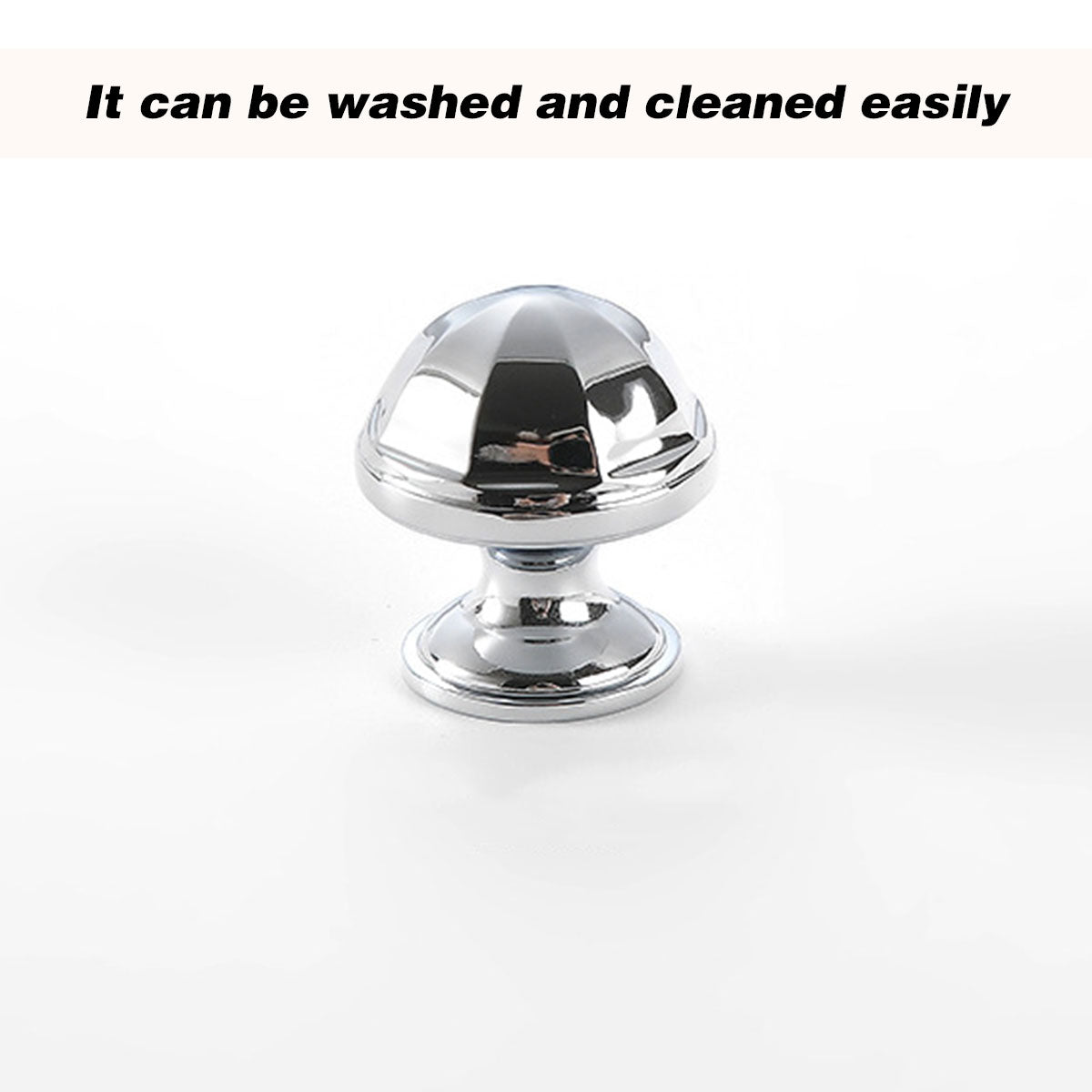 2 Styles Bright Silver Copper Cabinet Knob with Single Hole