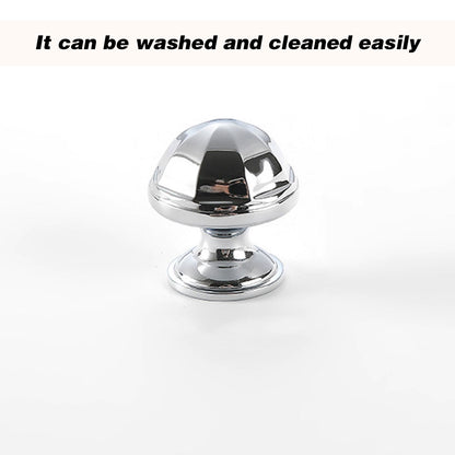2 Styles Bright Silver Copper Cabinet Knob with Single Hole