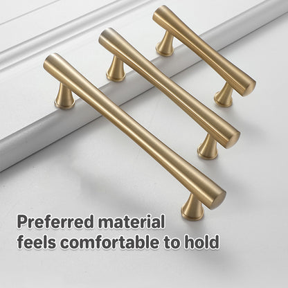 Cabinet Door Handle with Brushed Gold Tone