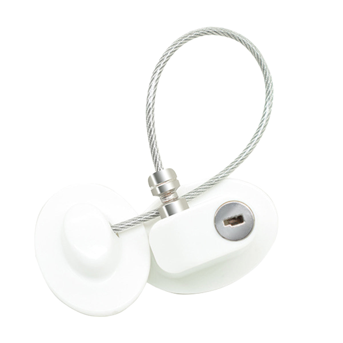 Black/White Self-Adhesive 304 Stainless Steel ABS Child Safety Lock