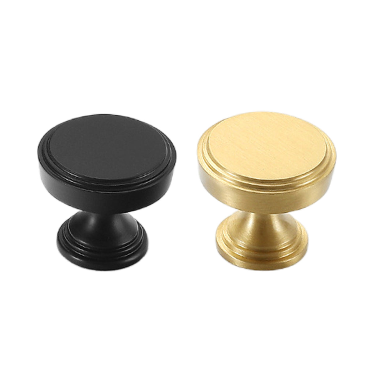 Round Cabinet Handle with Single-Hole Mount for Cabinets