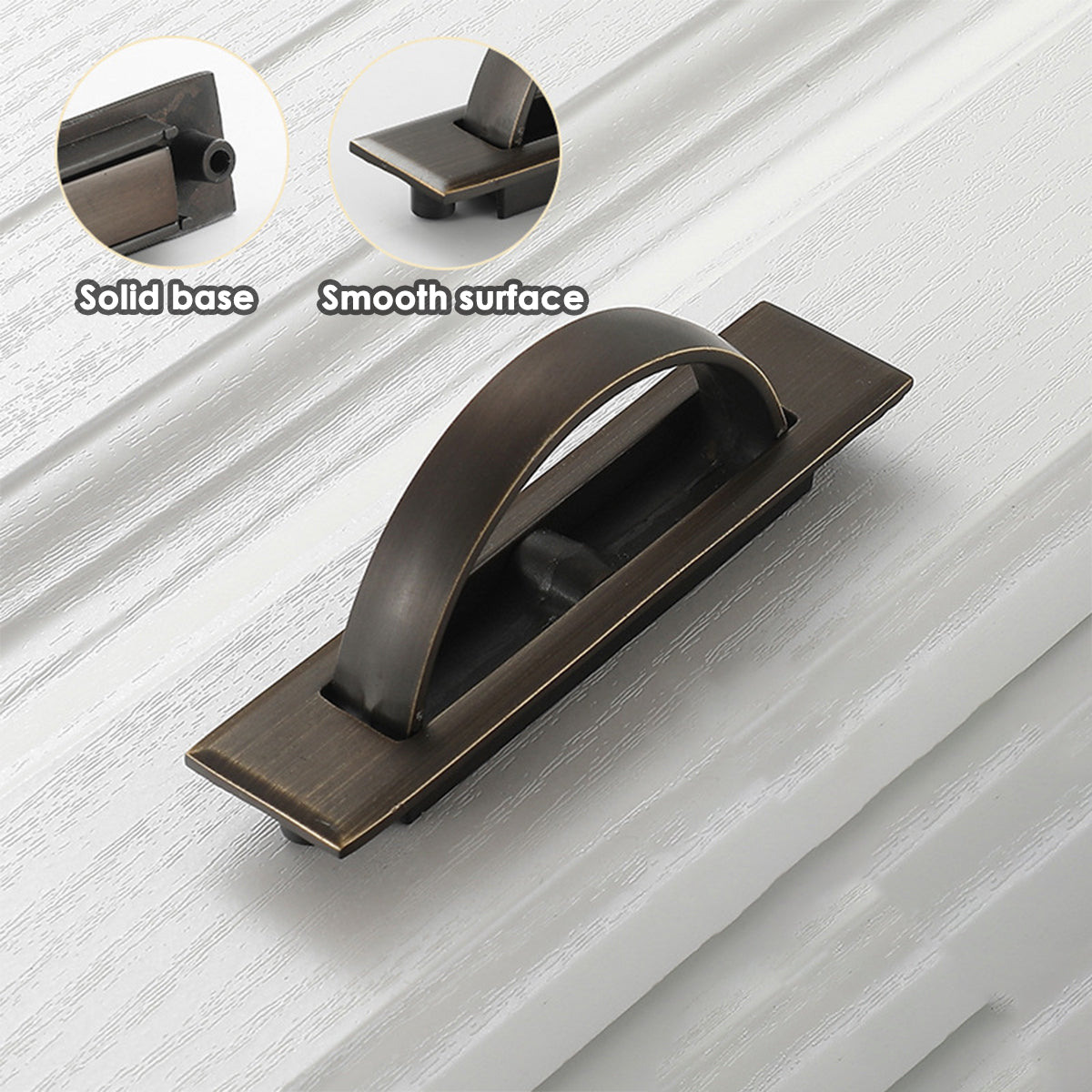 Tatami Cabinet Handle with 180° Rotation and Antique Bronze