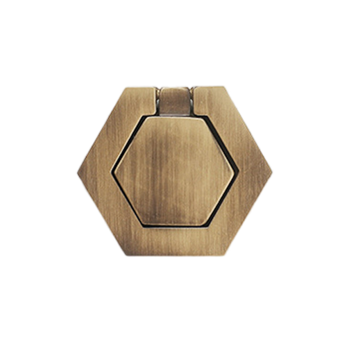 Copper Cabinet Handle with Foldable Ring Pull