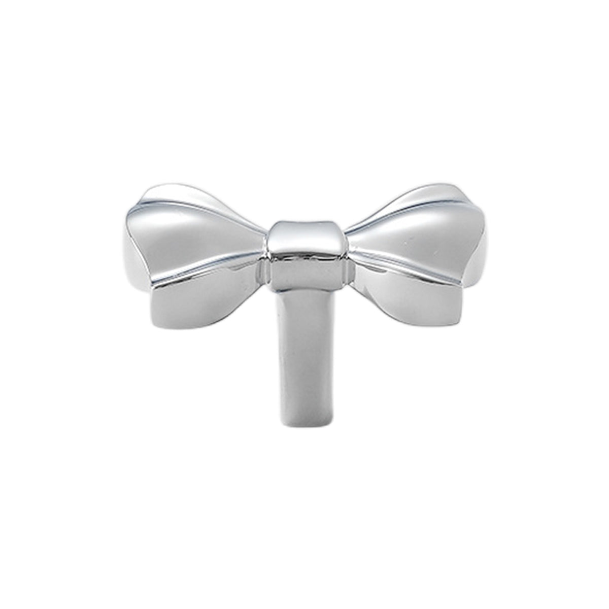 Cabinet Door Knob French Bow Knob 43x25mm - Silver