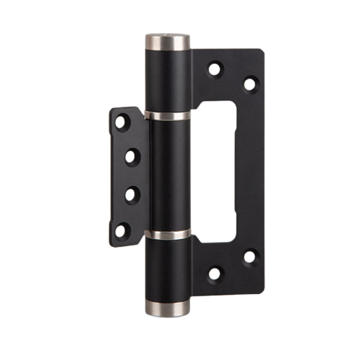 Aluminium Flush Door Hinge Auto Close 132mm - Black