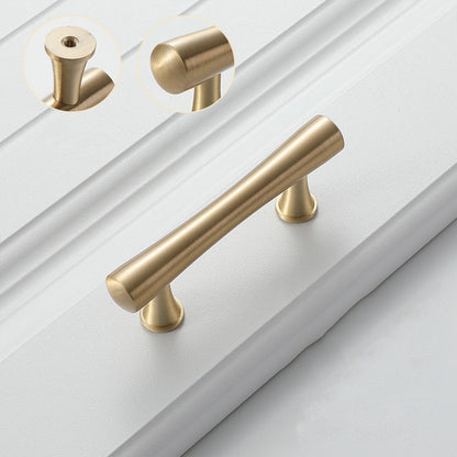 Cabinet Door Handle with Brushed Gold Tone