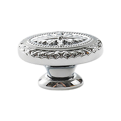 Oval Retro Cabinet Handle Zinc Alloy with Classic Design