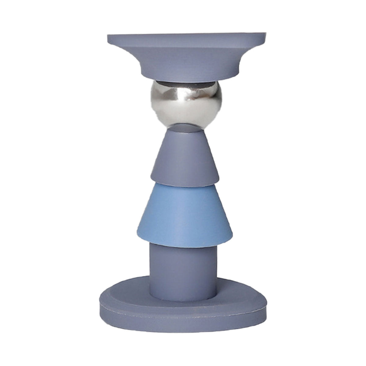 Blue Adhesive Mount Silicone Metal Magnetic Door Stopper