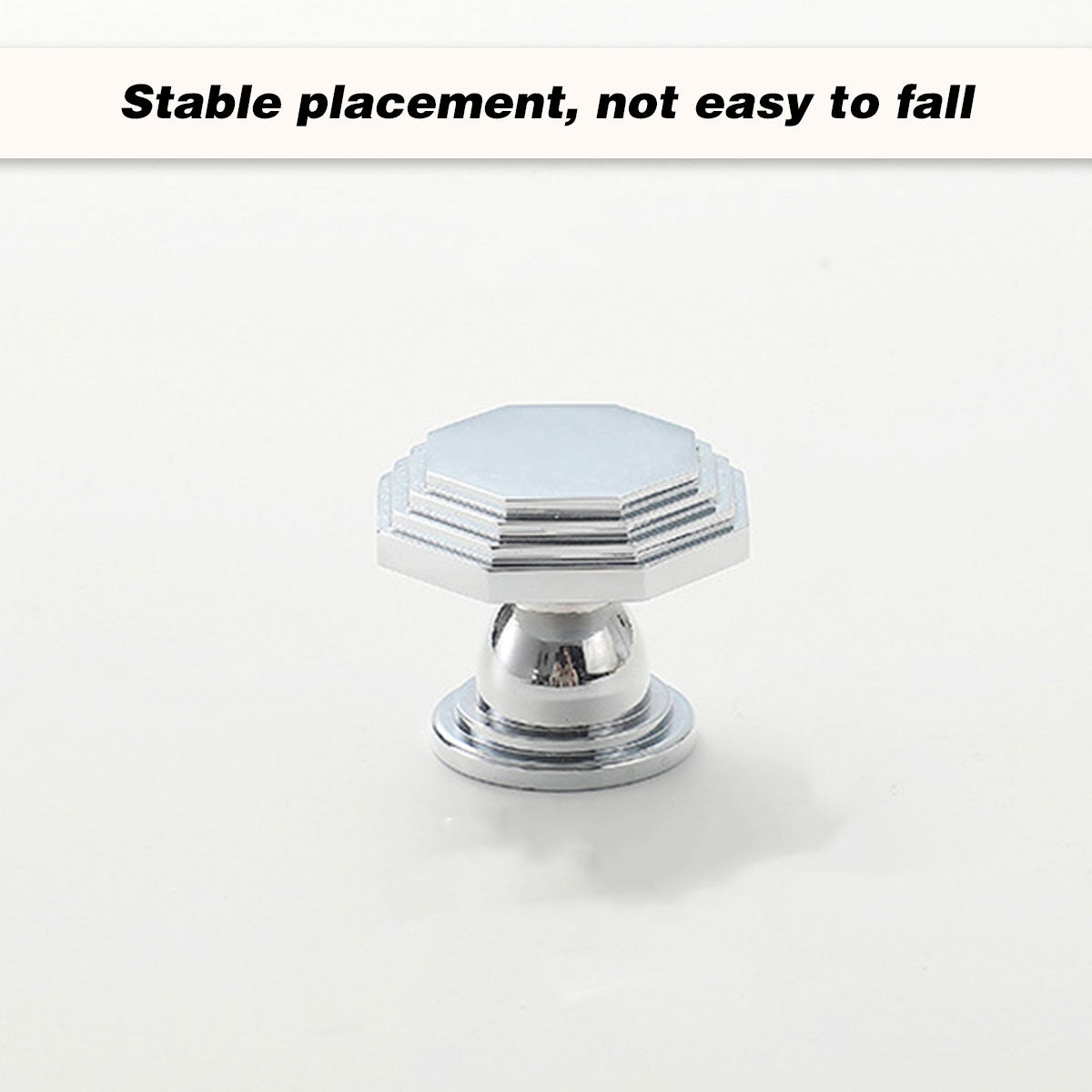 2 Styles Bright Silver Copper Cabinet Knob with Single Hole