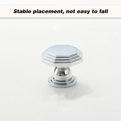 2 Styles Bright Silver Copper Cabinet Knob with Single Hole