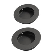 Matte Black 304 Stainless Steel Round Finger Pull For Cabinet & Door 50mm & 65mm