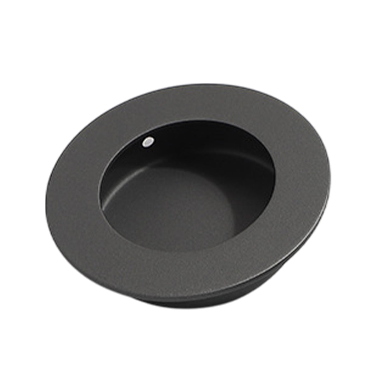 Matte Black 304 Stainless Steel Round Finger Pull For Cabinet & Door 50mm & 65mm