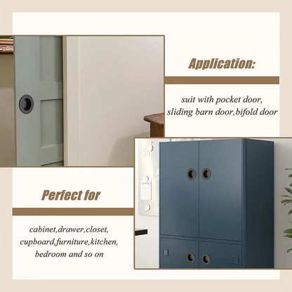 Round Recessed Pull Handle in 304 Stainless