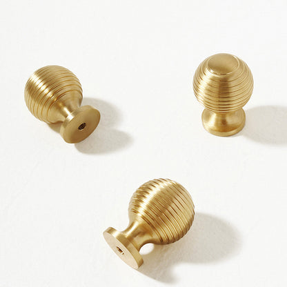 Round Ball Cabinet Handle with Single-Hole Mount