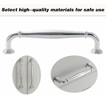 Zinc Alloy Cabinet Handle with Bright Silver Finish