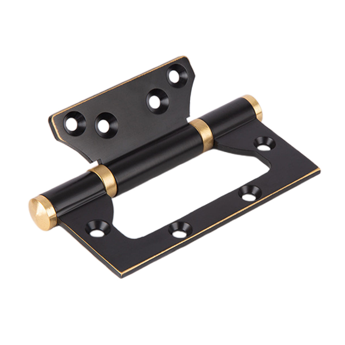 Brass Flush Door Hinges 3.5mm Thick - Black Coffee