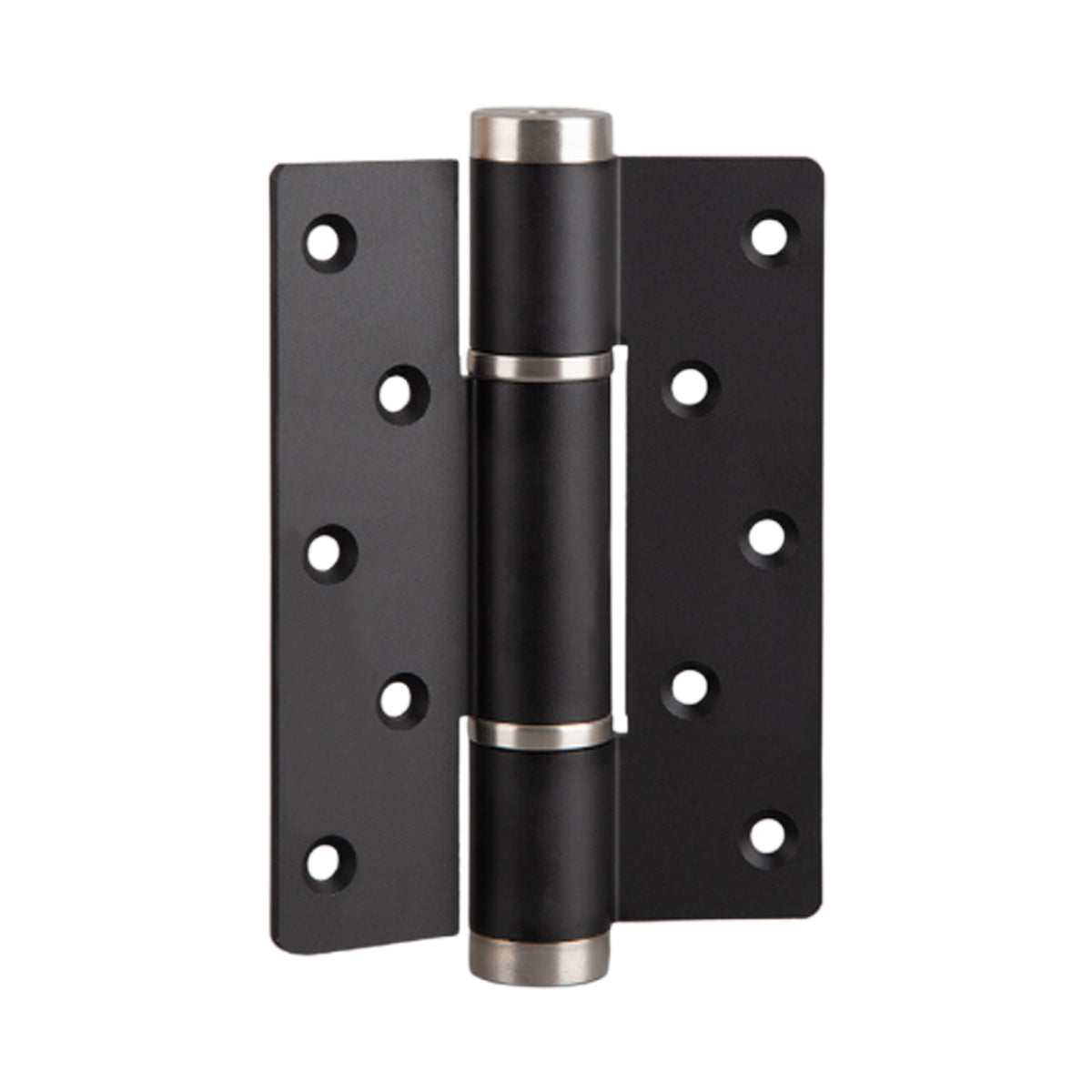 Black Aluminum Alloy Hirline/Flush Door Hinges Auto Close 132x94.5mm