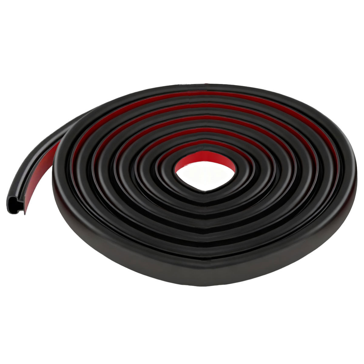 Self-Adhesive Silicone Door Window Seal Strip 6m - Black