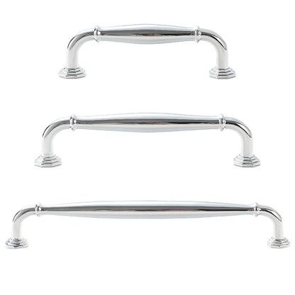 Zinc Alloy Cabinet Handle with Bright Silver Finish