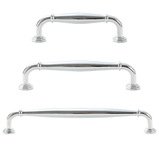 Zinc Alloy Cabinet Handle with Bright Silver Finish