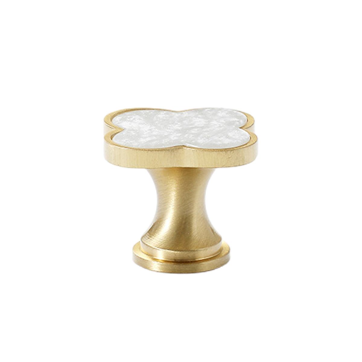Four-Leaf Clover Cabinet Knob Single-Hole Design
