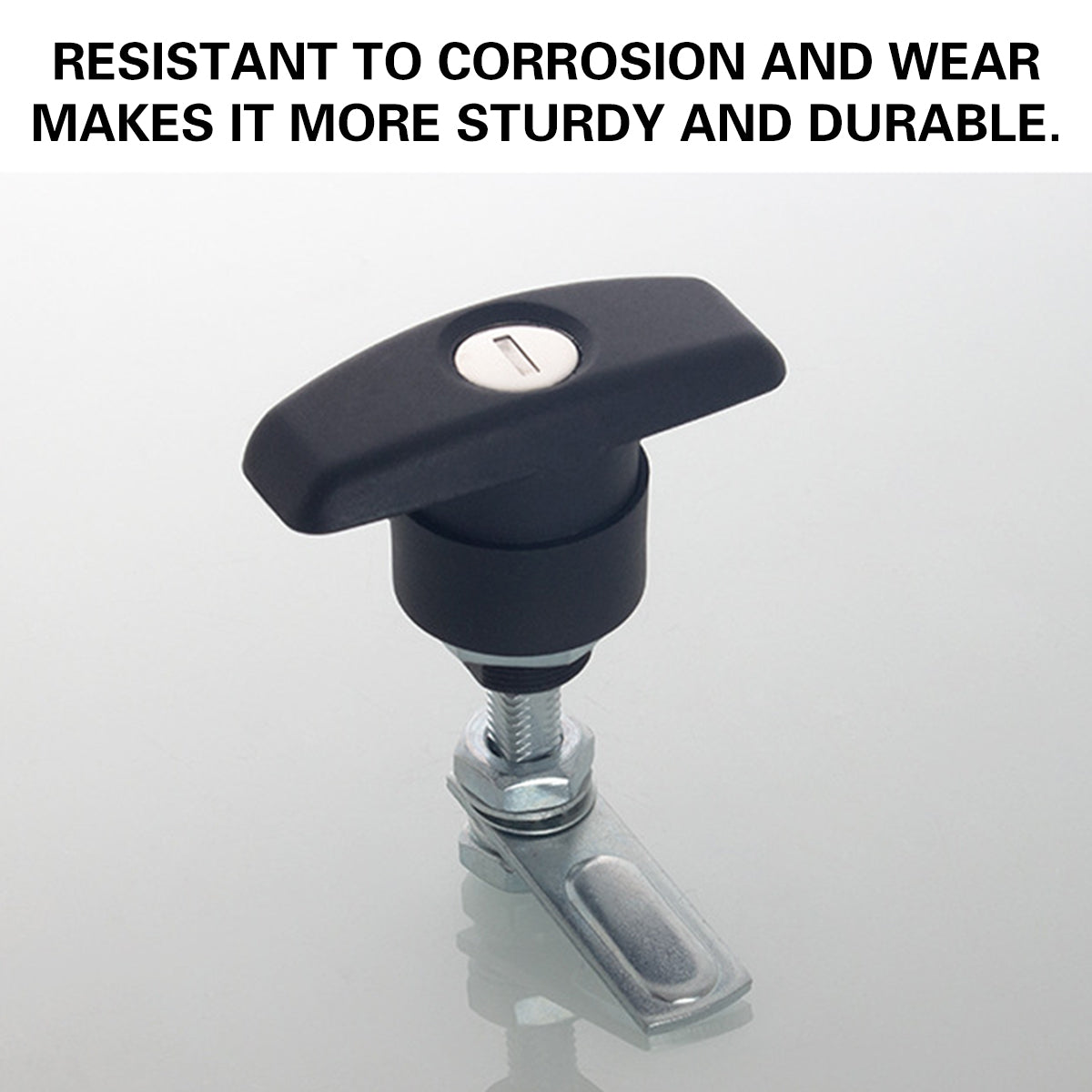 Black Galvanized Steel PA Cabinet Door Lock Latches