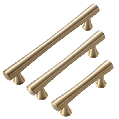 Cabinet Door Handle with Brushed Gold Tone