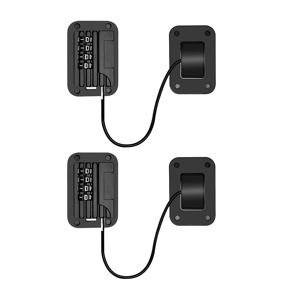 Black/White Finish Zinc Alloy ABS Child Safety Lock (2pcs)