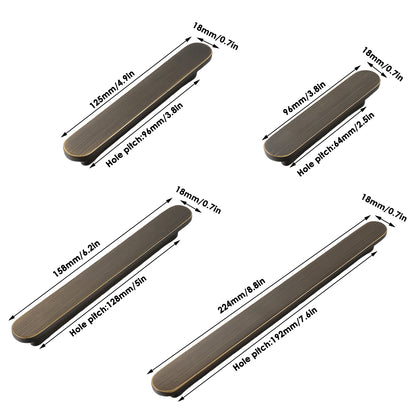 Oval Vintage Drawer Pull with Electroplated Finish