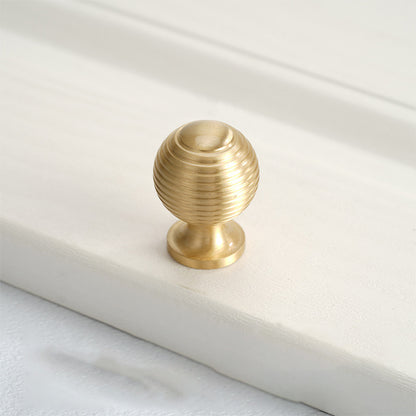 Round Ball Cabinet Handle with Single-Hole Mount