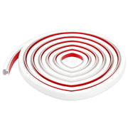 White Self-Adhesive Silicone Door Window Seal Strip 6m